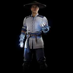 Raiden character art in MK1